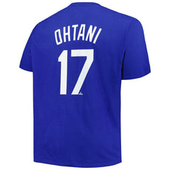 Shohei Ohtani Los Angeles Dodgers Profile Big & Tall Name & Number T-Shirt - MLB T-shirts