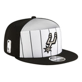 White/Black San Antonio Spurs Youth 2025 NBA Tip Off Split Panel 9FIFTY Snapback Hat | NBA