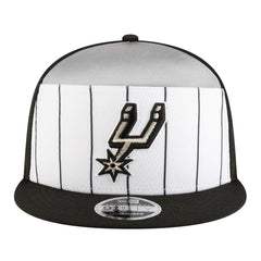 White/Black San Antonio Spurs Youth 2025 NBA Tip Off Split Panel 9FIFTY Snapback Hat | NBA
