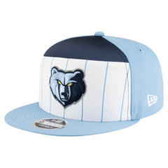 White/Light Blue Memphis Grizzlies Youth 2025 NBA Tip Off Split Panel 9FIFTY Snapback Hat | NBA