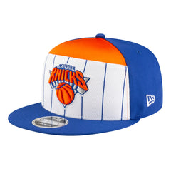 White/Blue New York Knicks Youth 2025 NBA Tip Off Split Panel 9FIFTY Snapback Hat | NBA