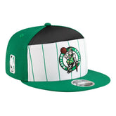 White/Kelly Green Boston Celtics Youth 2025 NBA Tip Off Split Panel 9FIFTY Snapback Hat | NBA