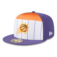 White/Purple Phoenix Suns 2025 NBA Tip Off Split Panel 59FIFTY Fitted Hat | NBA