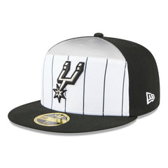 White/Black San Antonio Spurs 2025 NBA Tip Off Split Panel 59FIFTY Fitted Hat | NBA