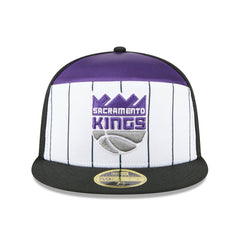 White/Black Sacramento Kings 2025 NBA Tip Off Split Panel 59FIFTY Fitted Hat | NBA