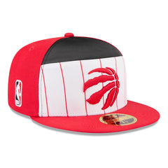 White/Red Toronto Raptors 2025 NBA Tip Off Split Panel 59FIFTY Fitted Hat | NBA