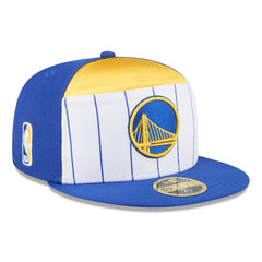 White/Royal Golden State Warriors 2025 NBA Tip Off Split Panel 59FIFTY Fitted Hat sale | NBA