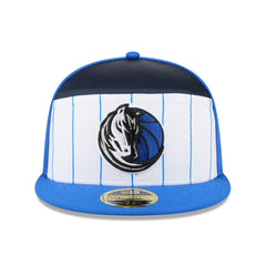 White/Blue Dallas Mavericks 2025 NBA Tip Off Split Panel 59FIFTY Fitted Hat sale | NBA