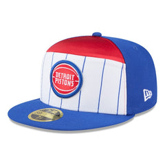 White/Blue Detroit Pistons 2025 NBA Tip Off Split Panel 59FIFTY Fitted Hat sale | NBA