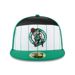 White/Kelly Green Boston Celtics 2025 NBA Tip Off Split Panel 59FIFTY Fitted Hat | NBA
