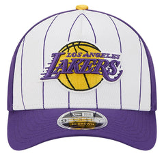 White/Purple Los Angeles Lakers 2025 NBA Tip Off M-Crown A-Frame 9FORTY Adjustable Hat | NBA