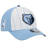 White/Light Blue Memphis Grizzlies 2025 NBA Tip Off M-Crown A-Frame 9FORTY Adjustable Hat | NBA