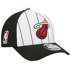 White/Black Miami Heat 2025 NBA Tip Off M-Crown A-Frame 9FORTY Adjustable Hat | NBA