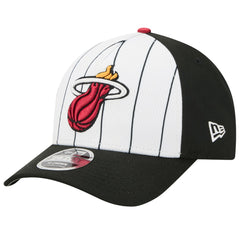 White/Black Miami Heat 2025 NBA Tip Off M-Crown A-Frame 9FORTY Adjustable Hat | NBA