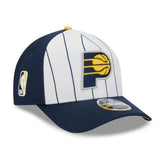 White/Navy Indiana Pacers 2025 NBA Tip Off M-Crown A-Frame 9FORTY Adjustable Hat | NBA