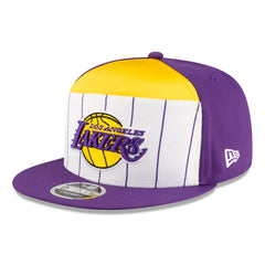 White/Purple Los Angeles Lakers 2025 NBA Tip Off Split Panel 9FIFTY Snapback Hat | NBA