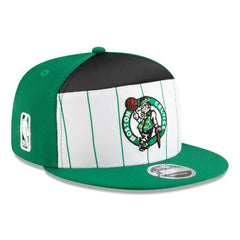 White/Kelly Green Boston Celtics 2025 NBA Tip Off Split Panel 9FIFTY Snapback Hat | NBA