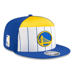 White/Royal Golden State Warriors 2025 NBA Tip Off Split Panel 9FIFTY Snapback Hat sale | NBA