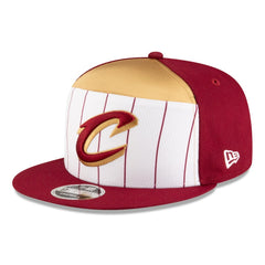 White/Wine Cleveland Cavaliers 2025 NBA Tip Off Split Panel 9FIFTY Snapback Hat sale | NBA