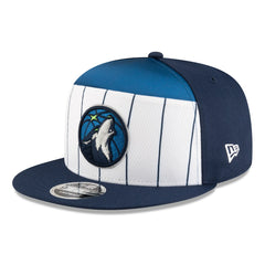 White/Navy Minnesota Timberwolves 2025 NBA Tip Off Split Panel 9FIFTY Snapback Hat | NBA