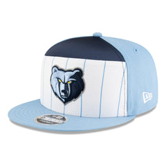 White/Light Blue Memphis Grizzlies 2025 NBA Tip Off Split Panel 9FIFTY Snapback Hat | NBA