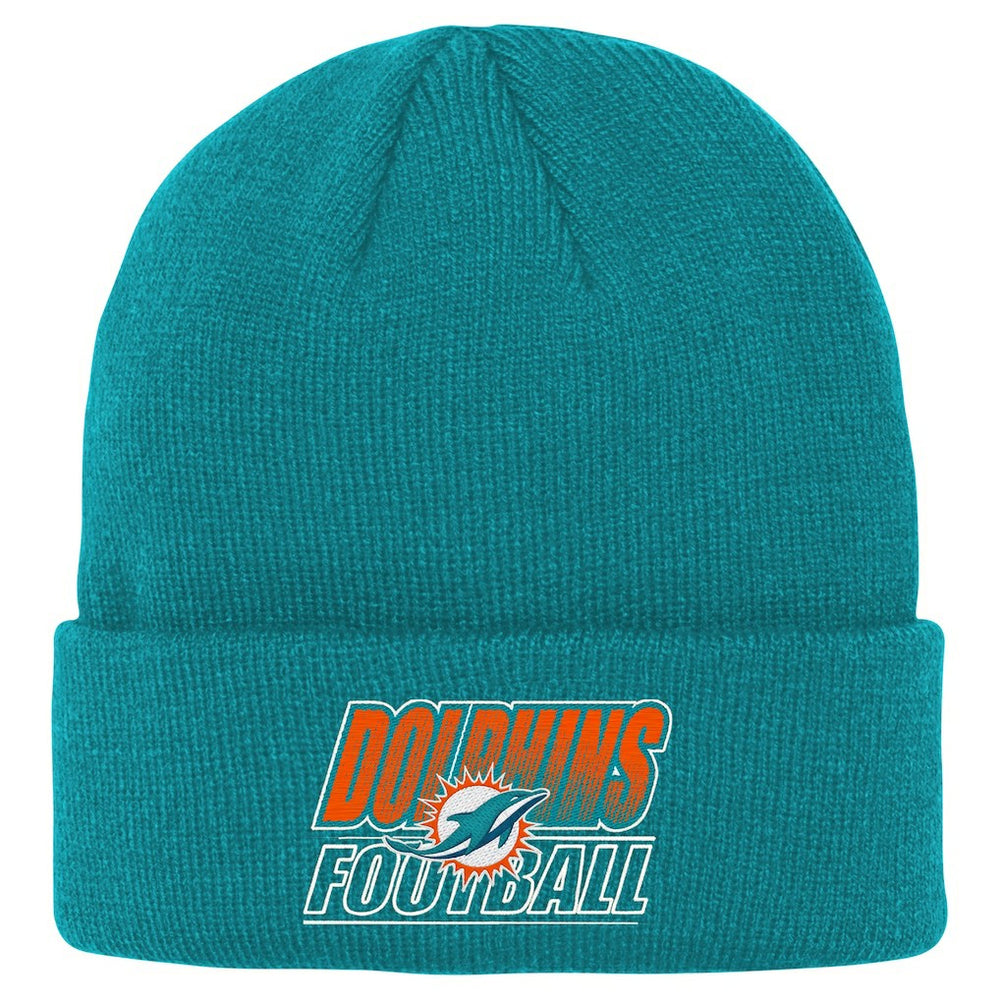 Miami Dolphins Outerstuff Youth Team Gradient Cuffed Knit Hat | NFL On sale