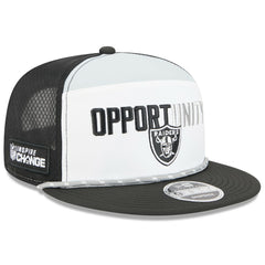 Las Vegas Raiders 2025 Inspire Change Split Panel 9FIFTY Snapback Hat | NFL Hot
