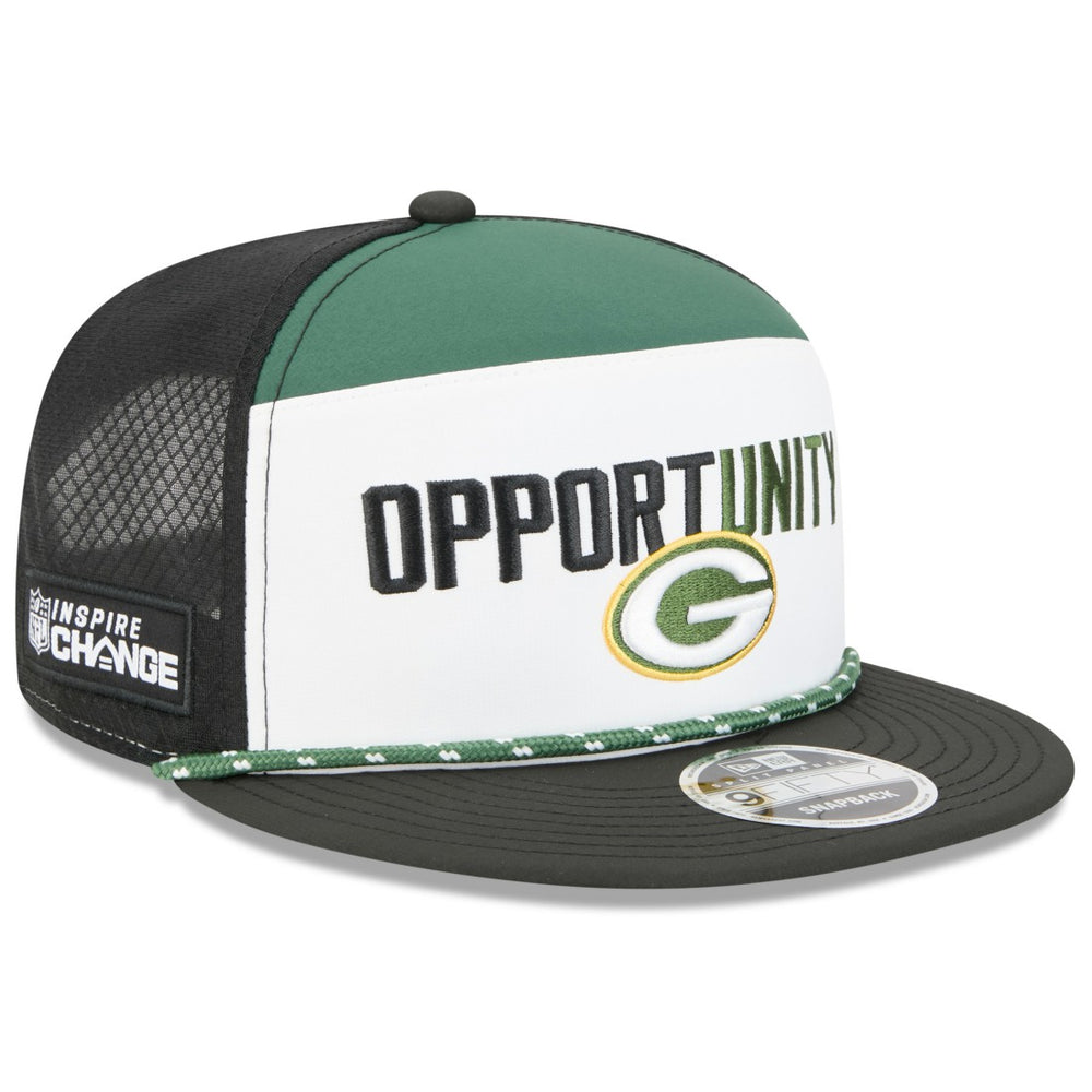 Green Bay Packers 2025 Inspire Change Split Panel 9FIFTY Snapback Hat | NFL US