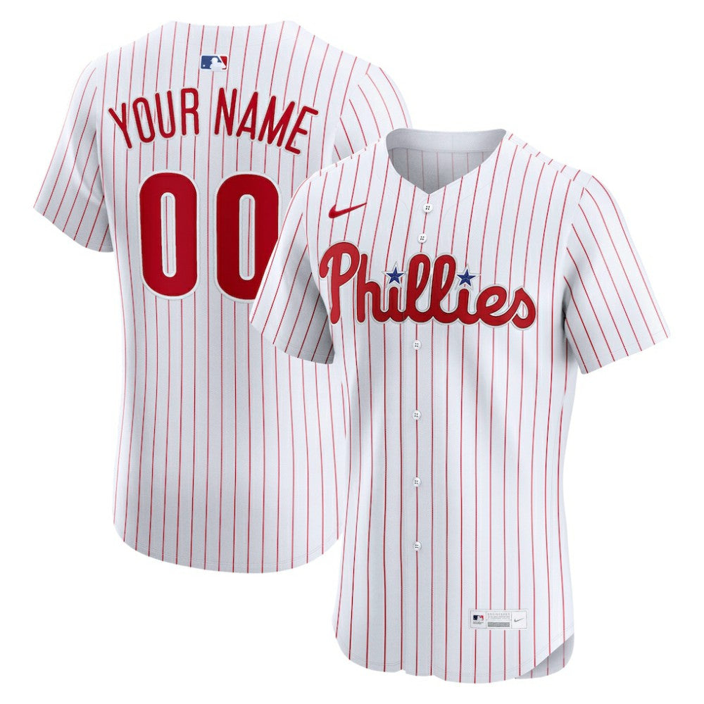 Philadelphia Phillies Nike Home Elite Custom Jersey - MLB Jerseys