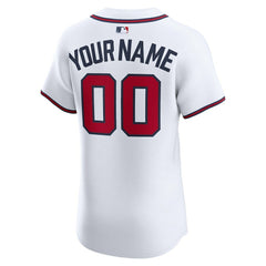 Atlanta Braves Nike Home Elite Custom Jersey - MLB Jerseys