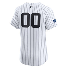 New York Yankees Nike Home Elite Sponsor Patch Custom Jersey - MLB Jerseys