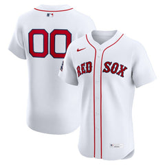 Boston Red Sox Nike Home Elite Sponsor Patch Custom Jersey - MLB Jerseys
