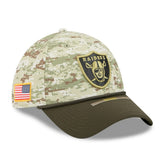 Las Vegas Raiders 2025 Salute to Service 39THIRTY Flex Hat | NFL Hot