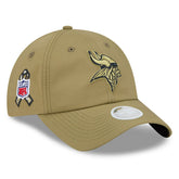 Minnesota Vikings Women's 2025 Salute to Service Pony Tail Adjustable Hat | NFL Outlet