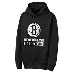 Black Brooklyn Nets Outerstuff Youth Back To The Basics Hoodie | NBA