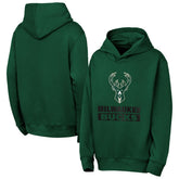 Hunter Green Milwaukee Bucks Outerstuff Youth Back To The Basics Hoodie | NBA