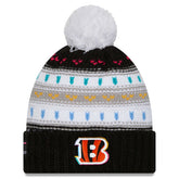 Cincinnati Bengals Women's 2025 NFL Crucial Catch Cuffed Knit Hat with Pom | NFL Near me