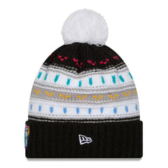 Las Vegas Raiders Women's 2025 NFL Crucial Catch Cuffed Knit Hat with Pom | NFL Discount