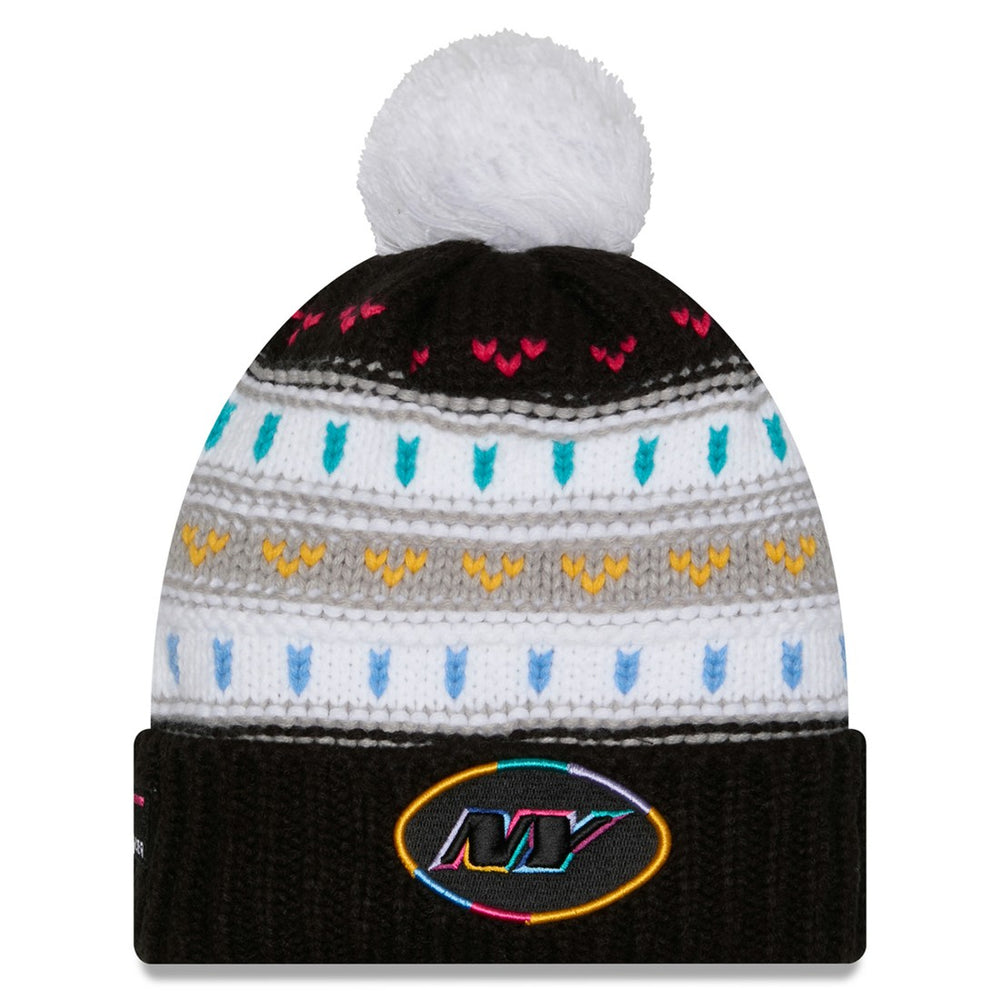 New York Jets Women's 2025 NFL Crucial Catch Cuffed Knit Hat with Pom | NFL US