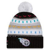Tennessee Titans Women's 2025 NFL Crucial Catch Cuffed Knit Hat with Pom | NFL Sale