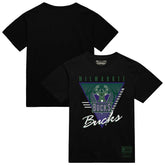 Black Milwaukee Bucks Worldwide Collection Tri-Logo T-Shirt | NBA