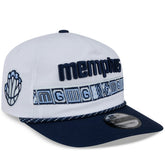White/Navy Memphis Grizzlies 2025/26 City Edition 19TWENTY Adjustable Hat | NBA