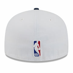 White/Navy Memphis Grizzlies 2025/26 City Edition 59FIFTY Fitted Hat | NBA