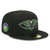 Black New Orleans Pelicans 2025/26 City Edition 59FIFTY Fitted Hat | NBA