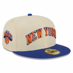 Cream/Blue New York Knicks 2025/26 City Edition 59FIFTY Fitted Hat | NBA