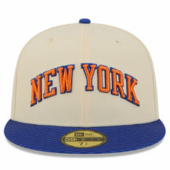 Cream/Blue New York Knicks 2025/26 City Edition 59FIFTY Fitted Hat | NBA