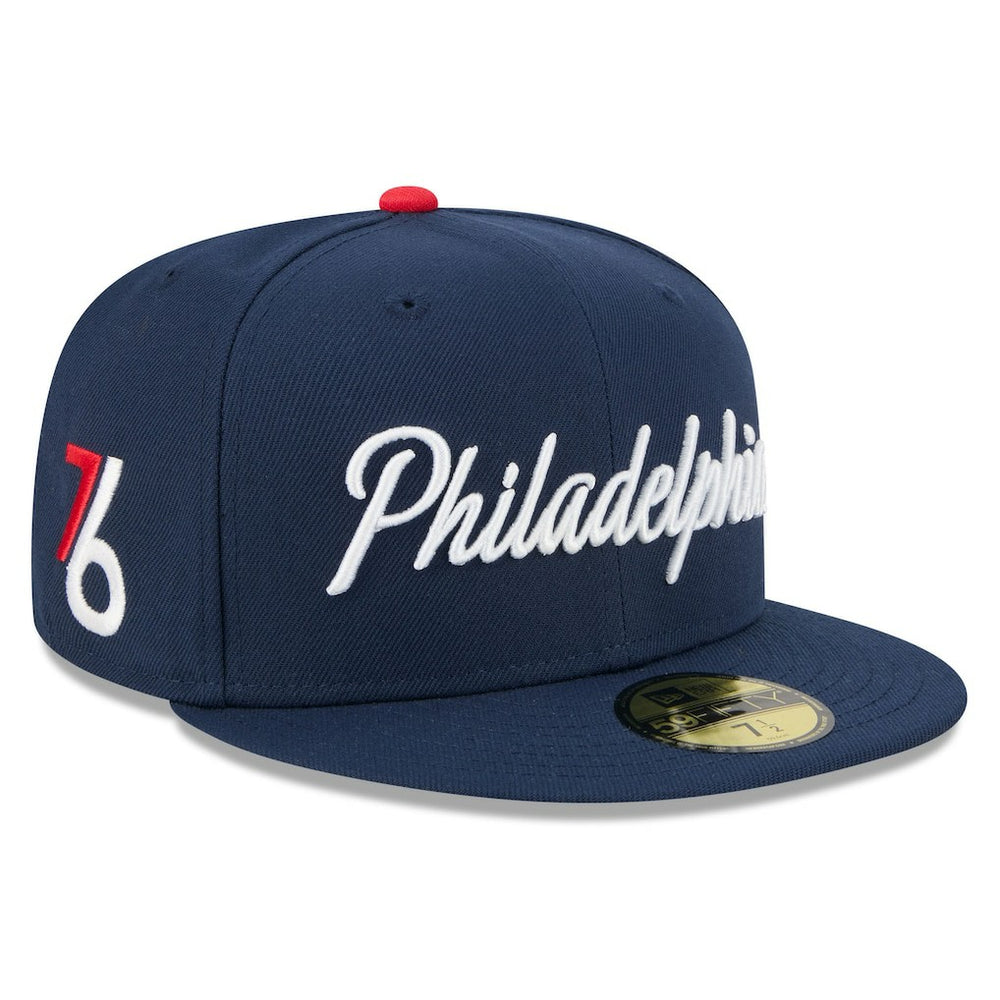 Navy Philadelphia 76ers 2025/26 City Edition 59FIFTY Fitted Hat | NBA