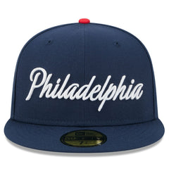 Navy Philadelphia 76ers 2025/26 City Edition 59FIFTY Fitted Hat | NBA