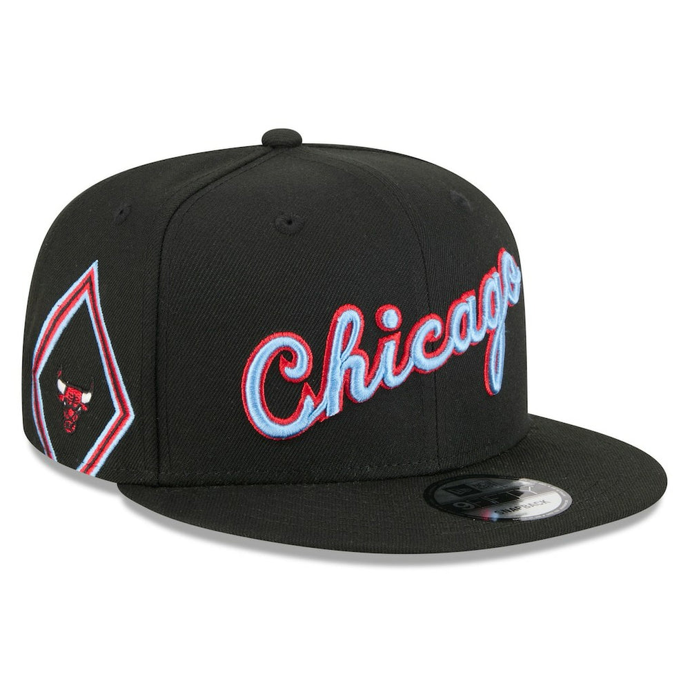 Black Chicago Bulls 2025/26 City Edition 9FIFTY Snapback Hat | NBA