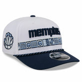 White/Navy Memphis Grizzlies 2025/26 City Edition 9SEVENTY Adjustable Hat | NBA